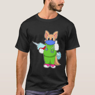Cat at Vaccination with Syringe T-Shirt