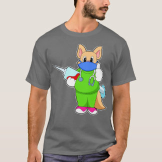 Cat at Vaccination with Syringe T-Shirt