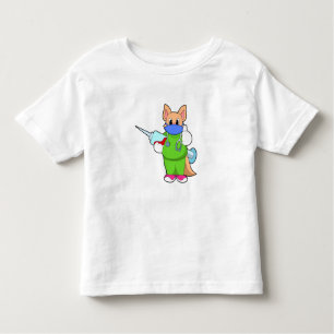 Cat at Vaccination with Syringe Toddler T-Shirt