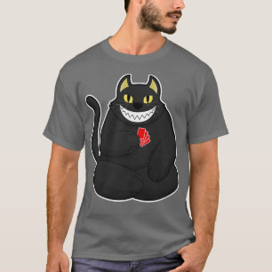 Cat at with cards 1 T-Shirt