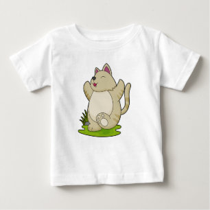 Cat at Yoga Baby T-Shirt