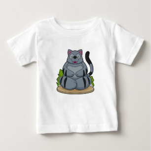 Cat at Yoga Fitness Baby T-Shirt