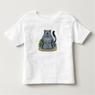 Cat at Yoga Fitness Toddler T-Shirt