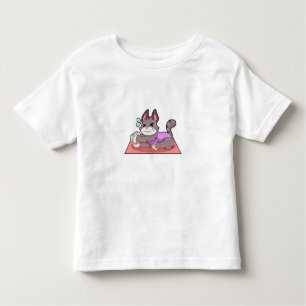Cat at Yoga Fitness Toddler T-Shirt
