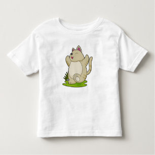 Cat at Yoga Toddler T-Shirt