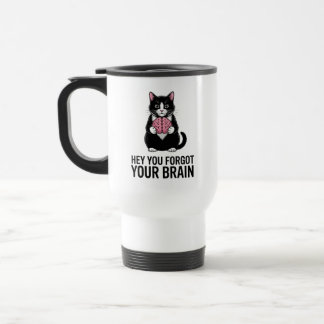 Cat Attitude Antisocial Introvert Stupid People Travel Mug