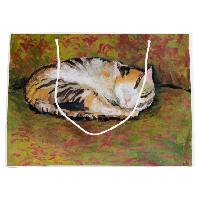 Cat, August Macke Large Gift Bag (Front)