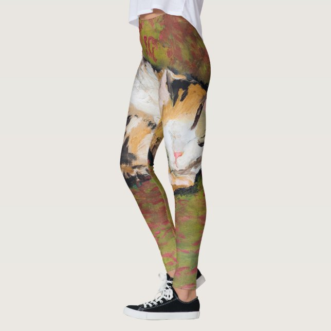 Cat, August Macke Leggings (Left)