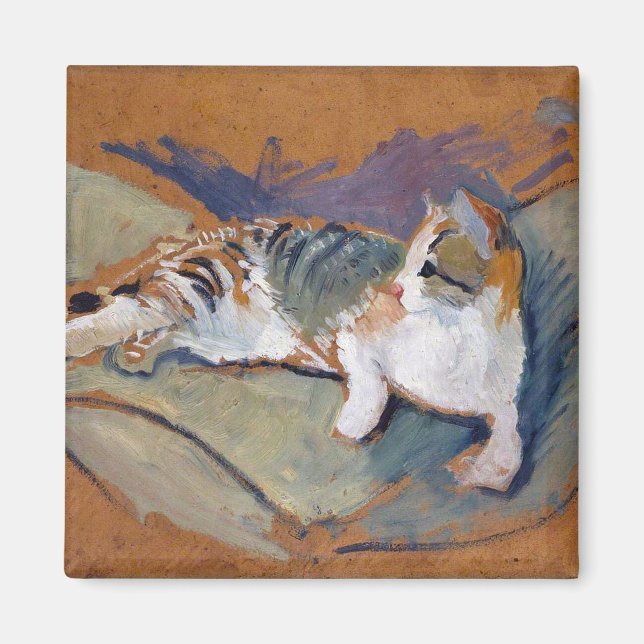 Cat, August Macke Magnet (Front)