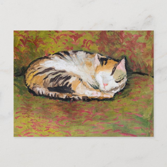 Cat, August Macke Postcard (Front)