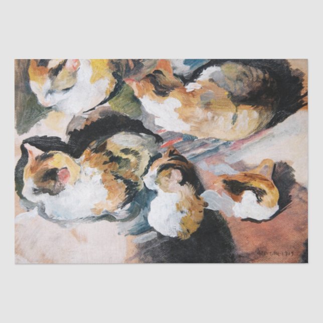 Cat, August Macke Tissue Paper (Front)