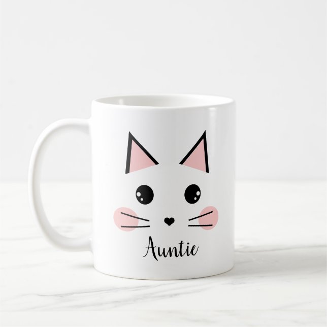 Cat Auntie Coffee Mug (Left)