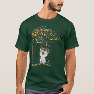 Cat Autism  Cute Cat  Autism Tree  Puzzle Cat Kitt T-Shirt