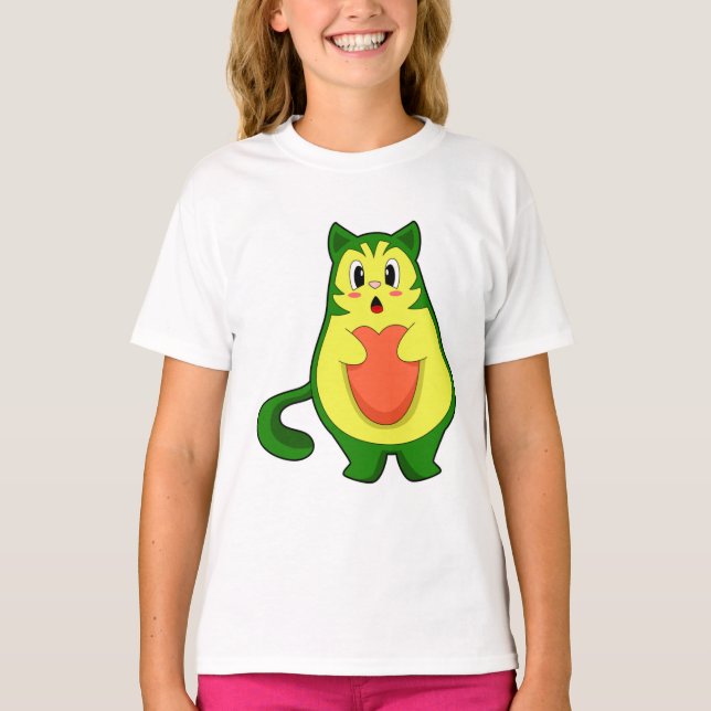 Cat Avocado T-Shirt (Front)