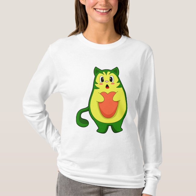 Cat Avocado T-Shirt (Front)