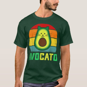 Cat Avocato Avocado Vegan Kitten Cat Lover T-Shirt