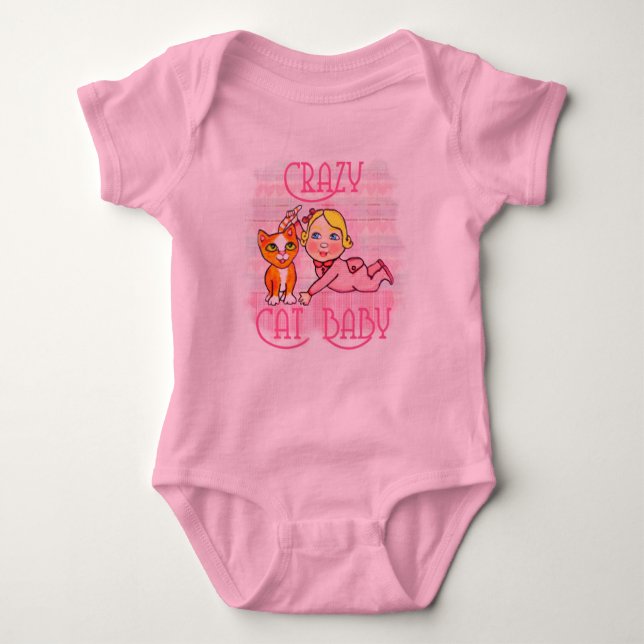 Cat Baby Baby Bodysuit (Front)