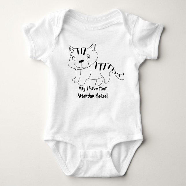 Cat Baby Bodysuit (Front)
