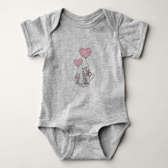Cat Baby Bodysuit (Front)