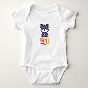 Cat Baby Jersey Bodysuit