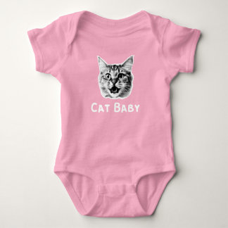 Cat Baby Retro Baby Bodysuit
