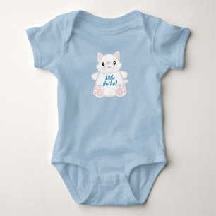 Cat Baby Shower Kitty Blue Bodysuit