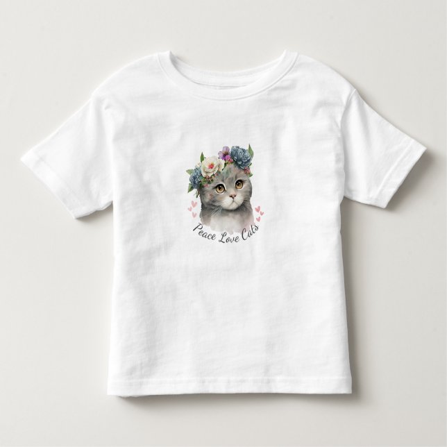 Cat Baby Toddler T-Shirt (Front)