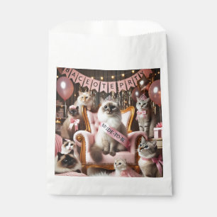Cat Bachelorette Party in Pink theme Favour Bags