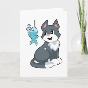 Cat Bait Fish Card