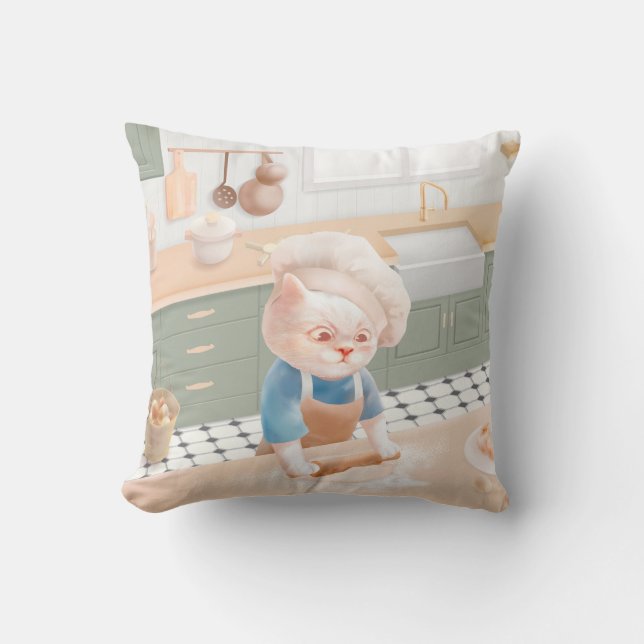 Cat Baker Baby – Cosy Morning Kneading Cushion (Front)