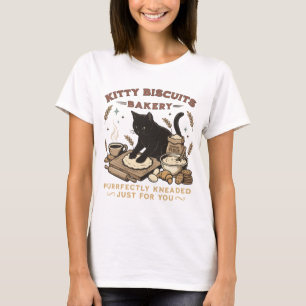 Cat Bakery Purrfectly Kneaded Coffee Kitty T-Shirt