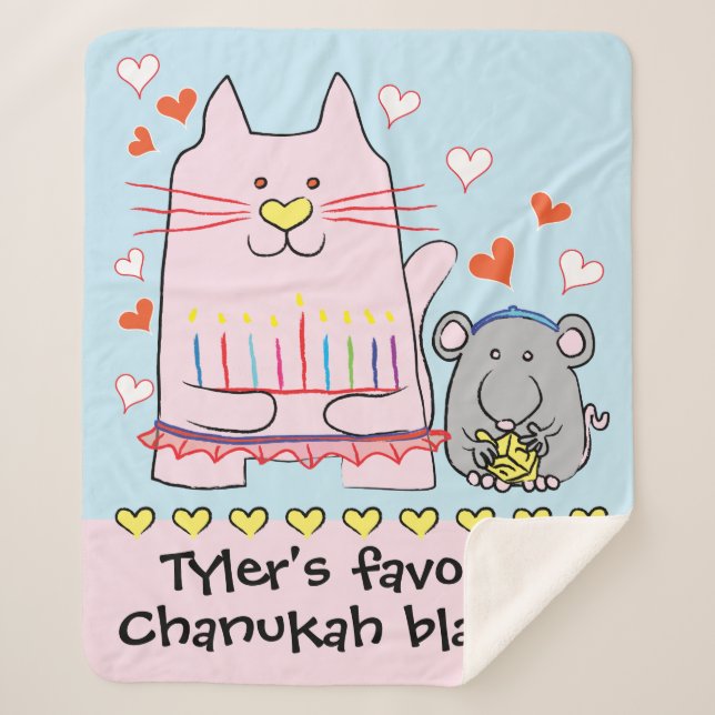 Cat Ballerina Sherpa Blanket/Medium Blanket (Front)