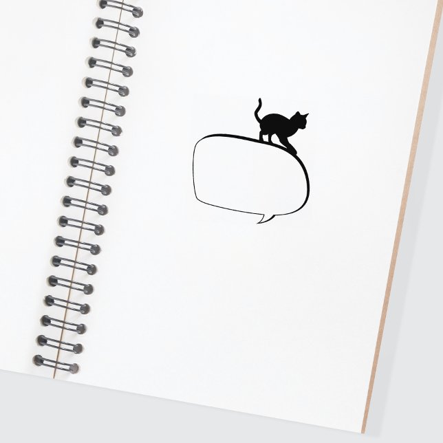 Cat Balloon Journal  Rubber Stamp (Creator Uploaded)