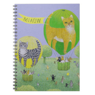 Cat Balloon Race Notebook