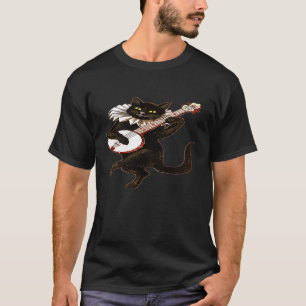 Cat Banjo Music Kitten T-Shirt