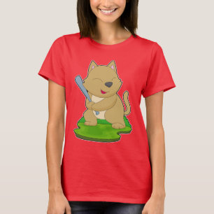 Cat Baseball Baseball bat T-Shirt