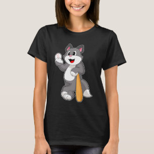 Cat Baseball Baseball bat T-Shirt