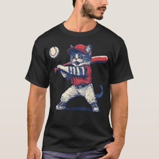 Cat Baseball T-Shirt