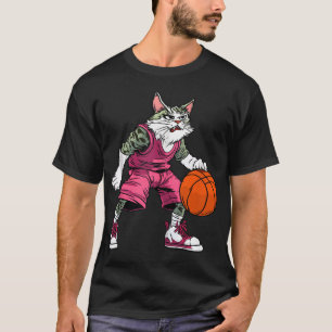 Cat Basketball Player _ Basketball Cat Tank Top