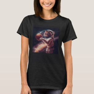 Cat Basketball Space 1 T-Shirt