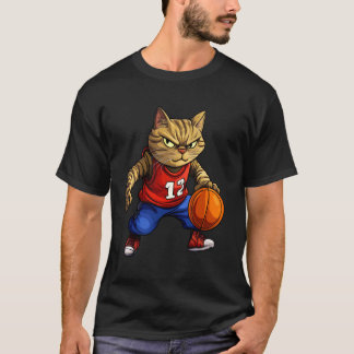 Cat Basketball T-Shirt