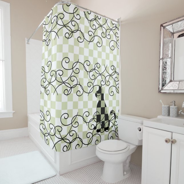 Cat Bathroom Decor Shower Curtains CricketDiane (In Situ)