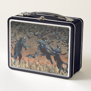 Cat Batting Lunch Box