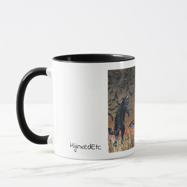 Cat Batting Mug (Left)