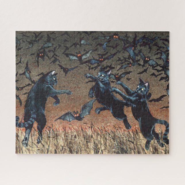 Cat Batting Puzzle (Horizontal)