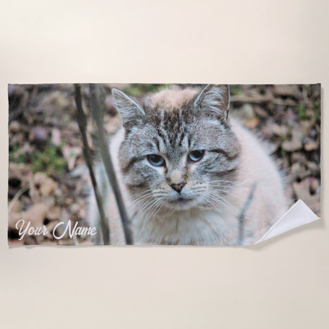 Cat Beach Towel (Front)