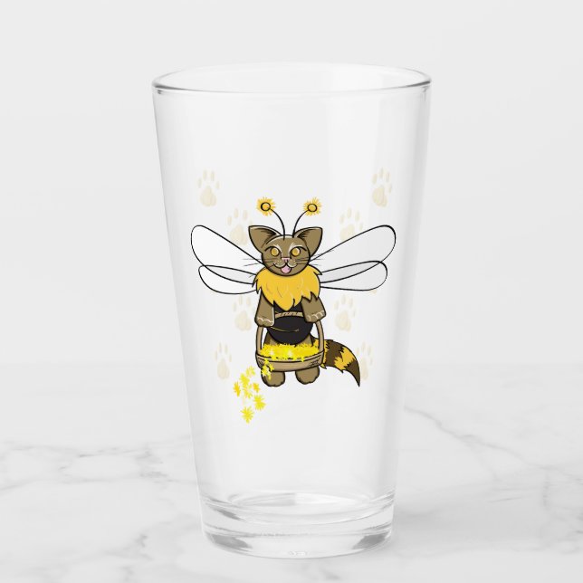 Cat-Bee Glass (Front)