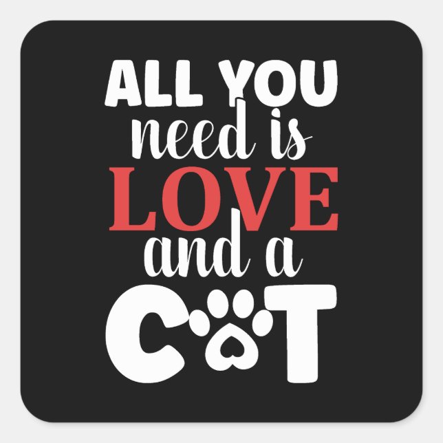 Cat Behaviour Problems Square Sticker (Front)