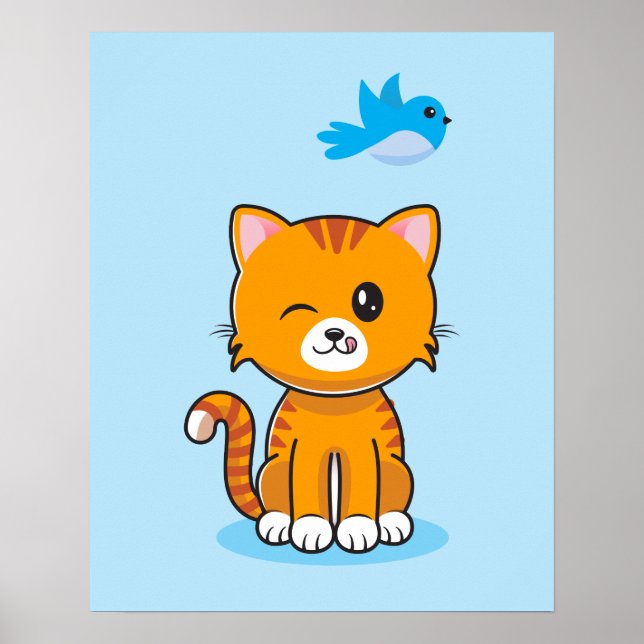 Cat being Mischievous Poster (16x20) (Front)