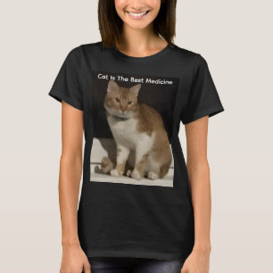 Cat Best Medicine Photo Humour T-Shirt